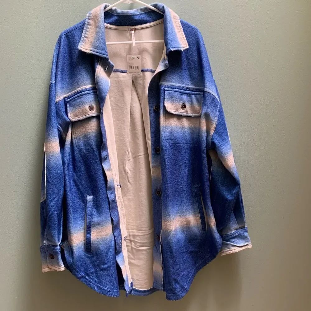 NWT Free People Ruby Shacket Size Large - Picture 5 of 8